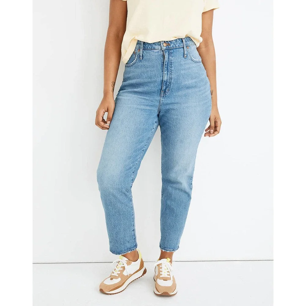 Madewell Jeans Women's 28 Classic Straight Jean Nearwood Light Wash Stretch